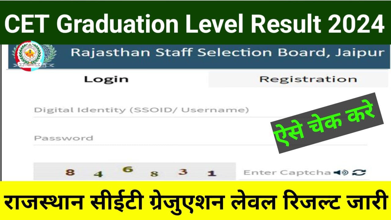 CET Graduation Level Result rajasthan