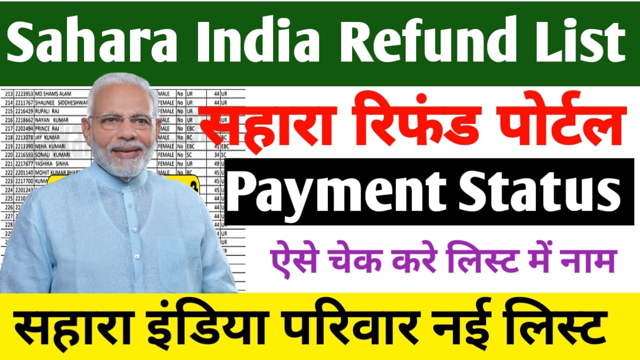 Sahara India Refund list 2025